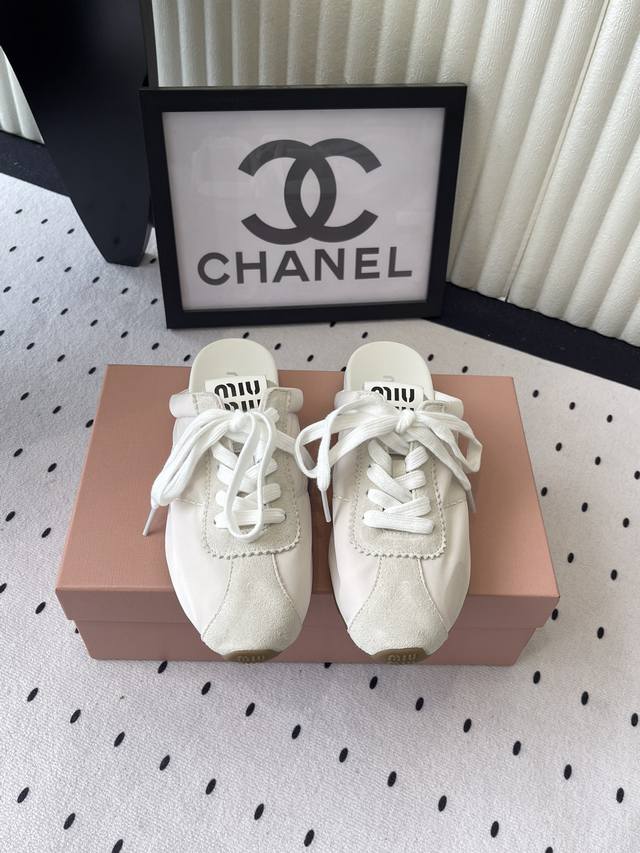 miumiu Spring And Summer New Casual Shoes High Version Shipped Retro Thick So