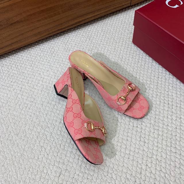 gu*Ci Classic Slippers Upper Sheepskin Custom Gg Material Sheepskin Lining An