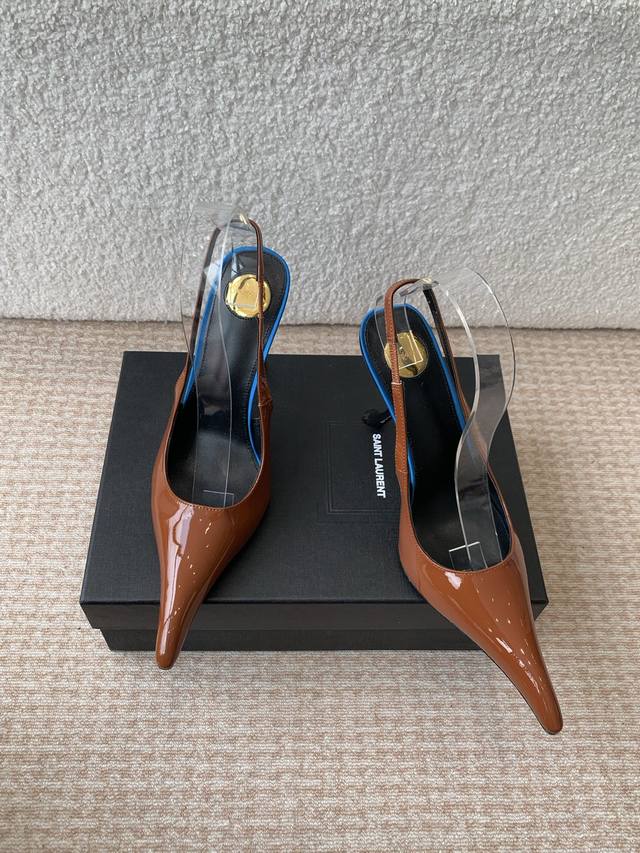 saint Laurent Saint Laurent Catwalk Style Super Pointed High Heels Catwalk St