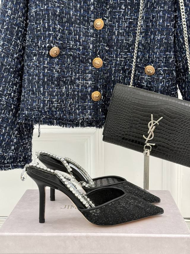 Factory Price Jimmy Choo Classic Rhinestone Chain High Heels Our Jc Is As Good A