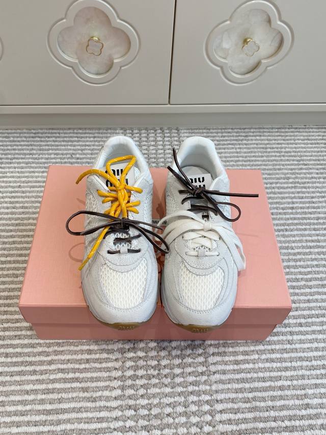 miu Miu Latest Retro Daddy Sneakers For Couples Popular Sneakers With Good Lo