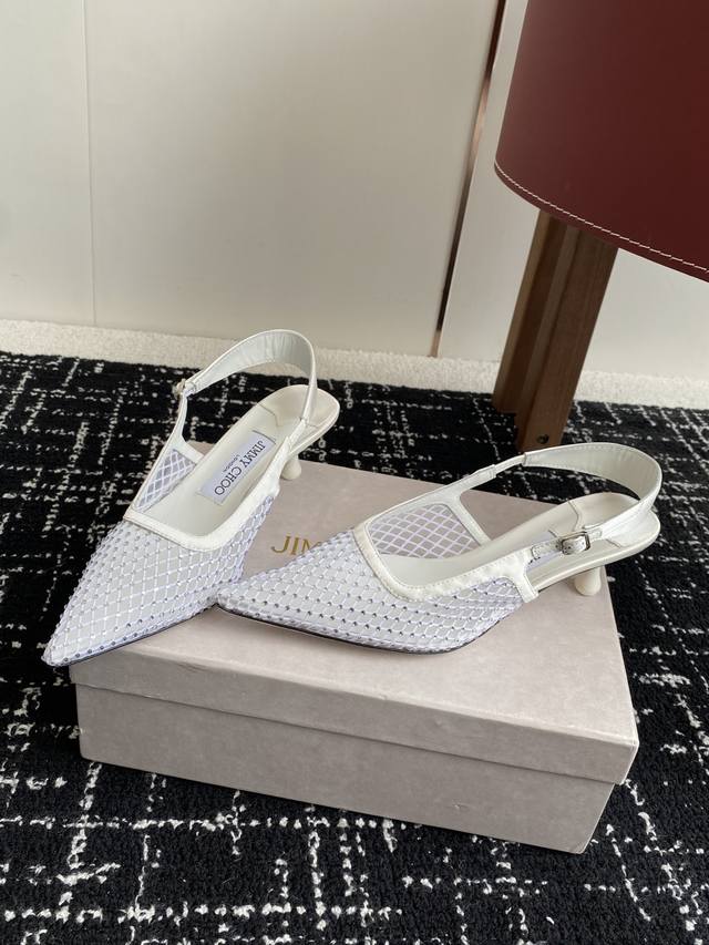 Purchasing Level Jimmy Choo Jimmy Choo 25 Spring And Summer New Mesh Rhinestone