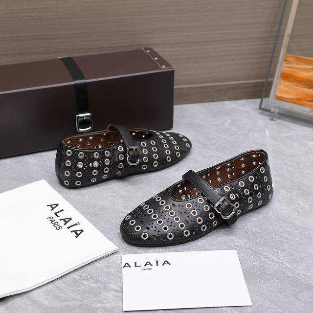 alaia Alaia 25Ss Catwalk Style Flat Mesh Shoes Ballet Shoes Are Popular All O