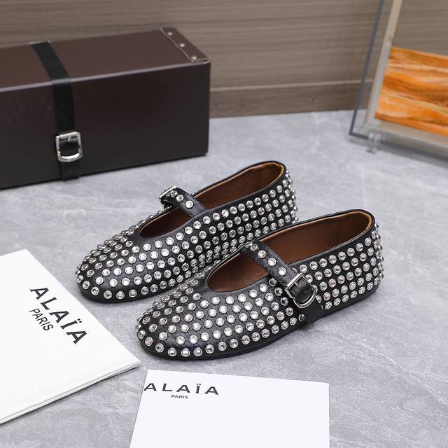 alaia Alaia 25Ss Catwalk Style Flat Mesh Ballet Shoes Are Popular All Over Th