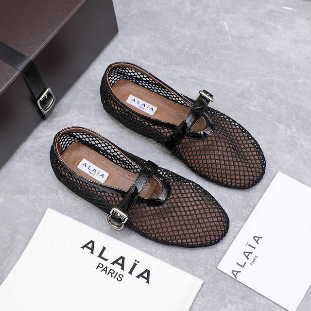 alaia Alaia 25Ss Catwalk Style Flat Mesh Shoes Ballet Shoes Are Popular All O