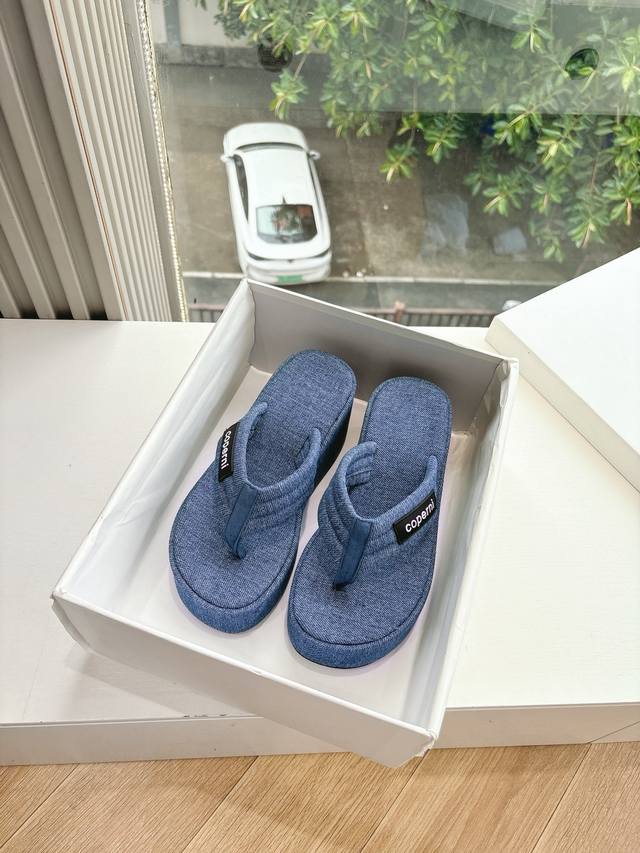 g213Copern*25S Spring And Summer New Waterproof Platform Thick-Soled Flip-Flo