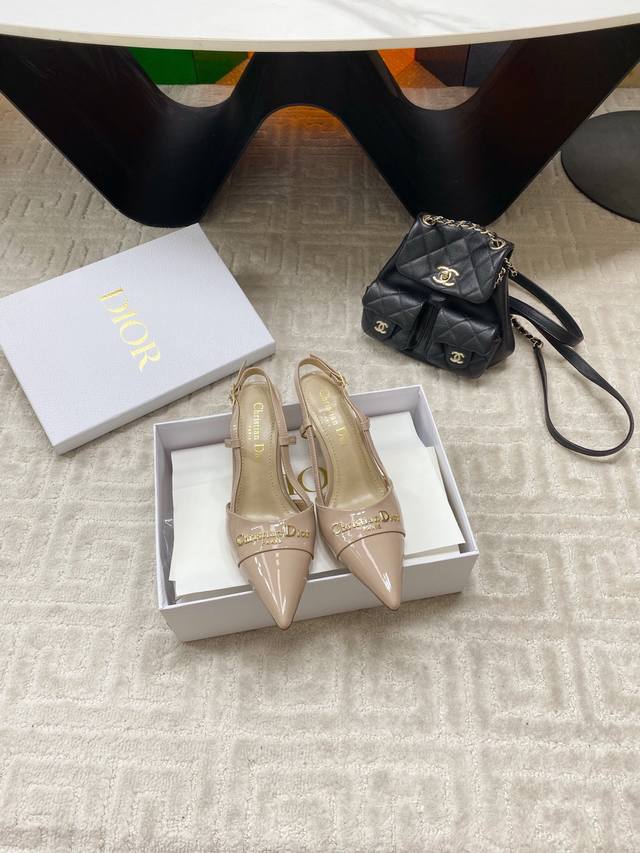 Dior 25S New Pointed Letters Pointed Heel Sandals High Heels This Season's Lette