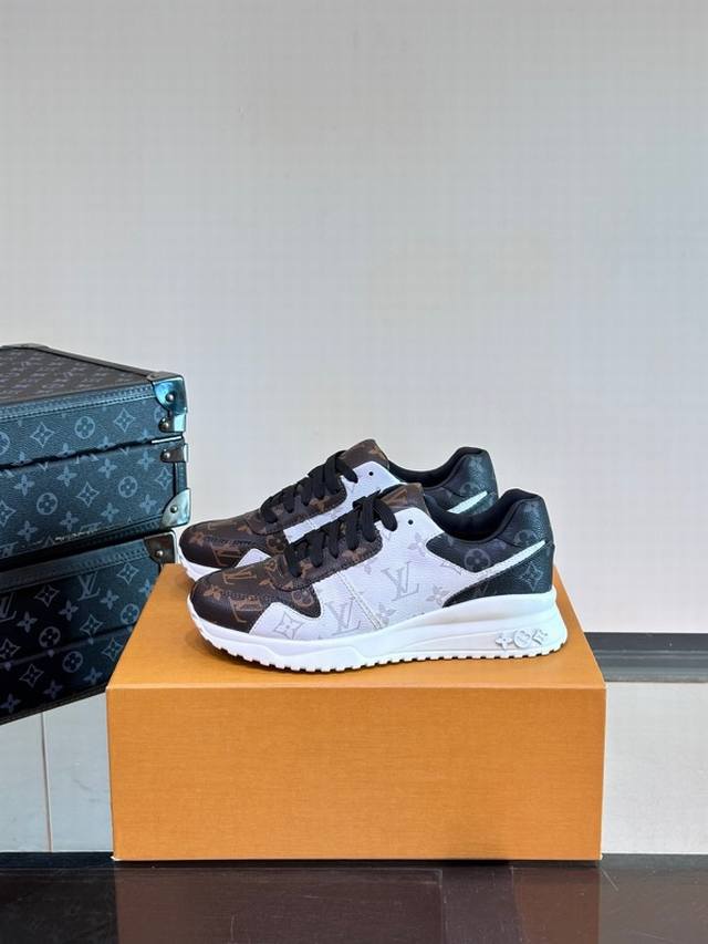 l.V Run Away Sneakers This Model Of Run Away Sneakers Is Made Of Top Layer Co