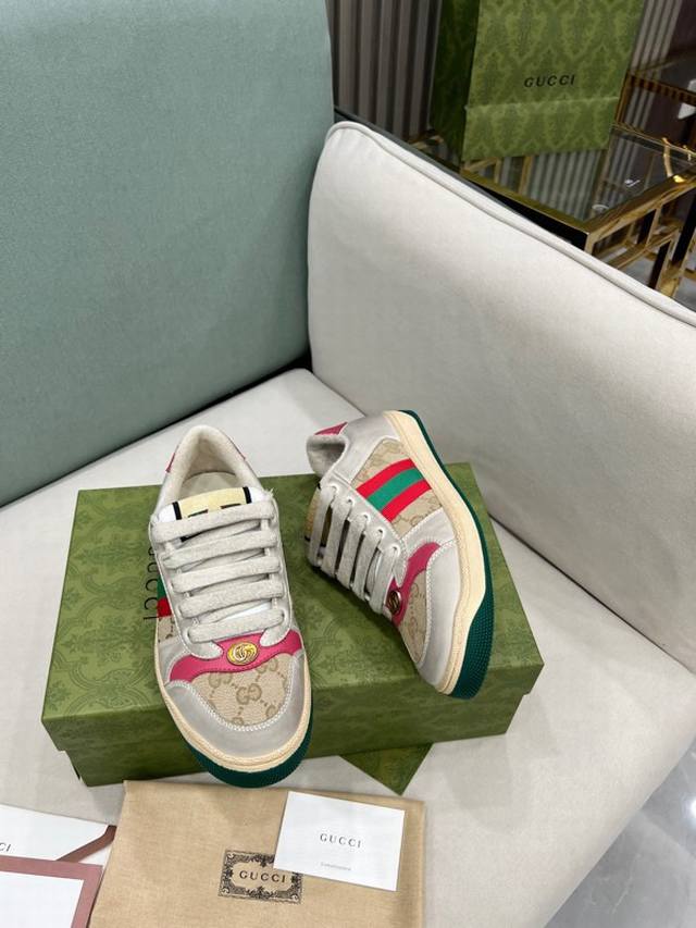 Factory P. Top Grade Dirty Shoes With Old Retro Style. Women's Models With Remov