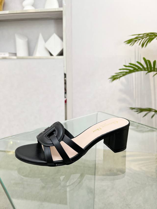 dior Rubber Sole Genuine Leather Sole Heel Height 5Cm No. 1113-12 Size 35-43