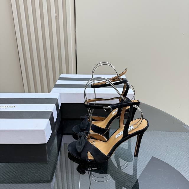 aquazzura Purchasing Quality Original Development 2025 New Bow Snakeskin High
