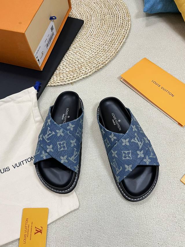 Factory Women's Size Men's Size Top Version Louis Vuitton Louis Vuitton Lv Slipp