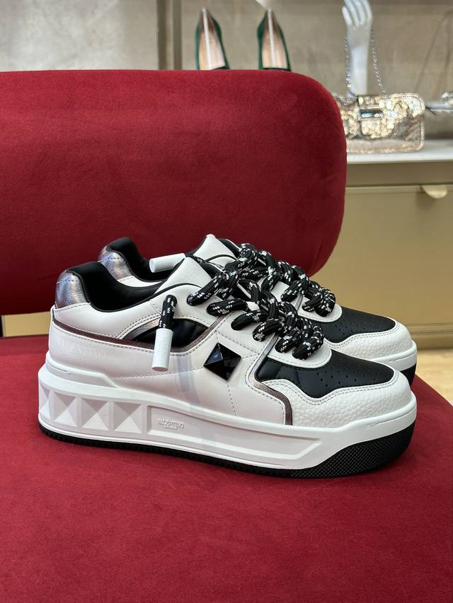Factory Valenti No Ss23 New Arrival V Thick-Soled Couple Sports Shoes Calfskin U