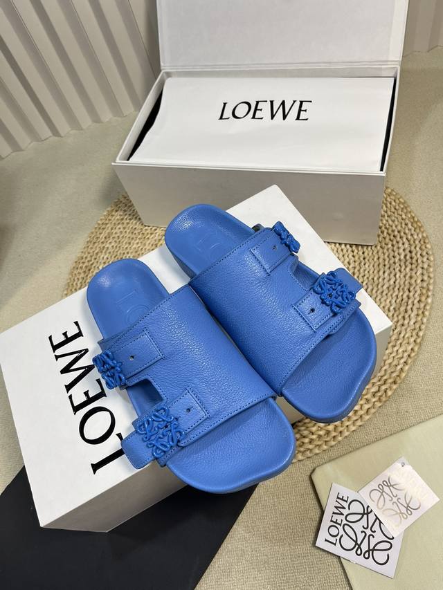 Female Male P Loewe Ss24 New Arrival L Home 24 Spring And Summer Platform Slippe