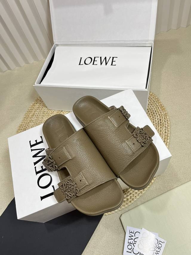 Female Male P Loewe Ss24 New Arrival L Home 24 Spring And Summer Platform Slippe