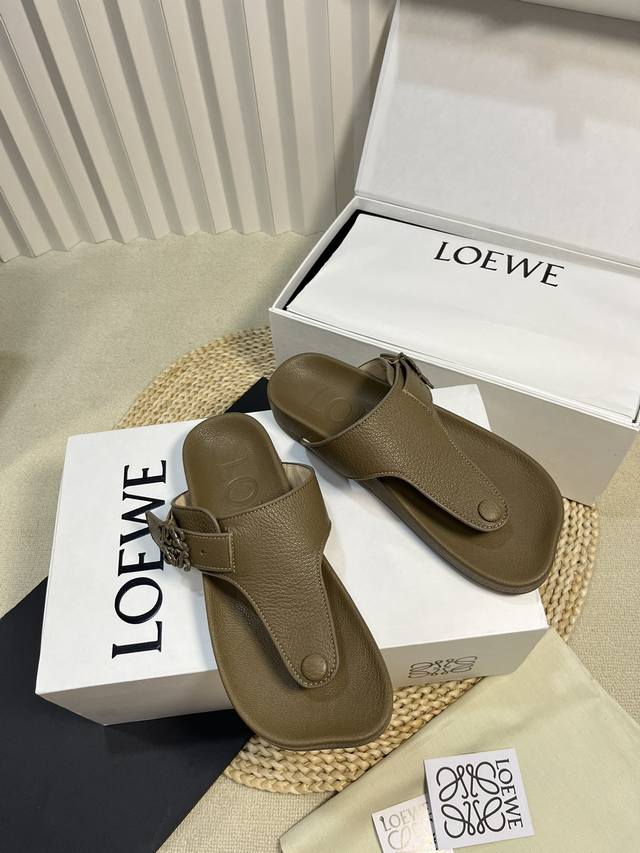 Female Male P Loewe Ss24 New Arrival L Home 24 Spring And Summer Platform Slippe