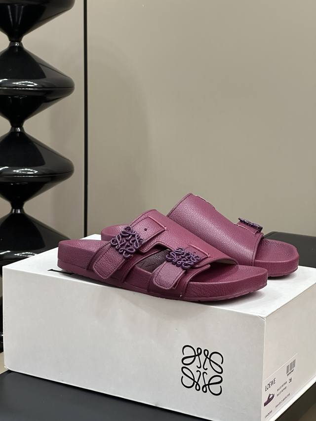 Female Male P Loewe Ss24 New Arrival L Home 24 Spring And Summer Platform Slippe