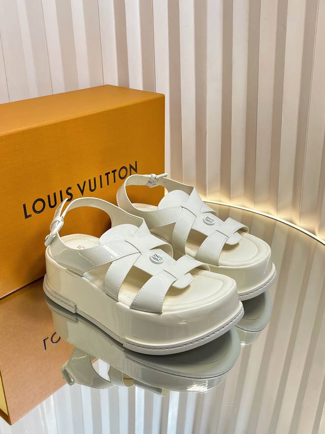 louis Vuitton Maya Flatform Sandals This Maya Flatform Sandal Is Made Of Smoo