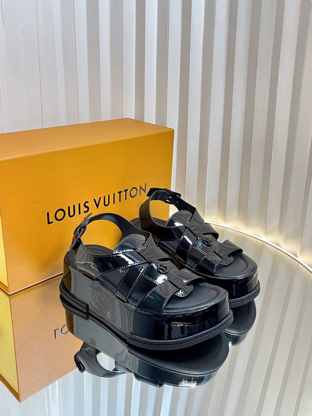louis Vuitton Maya Flatform Sandals This Maya Flatform Sandal Is Made Of Smoo