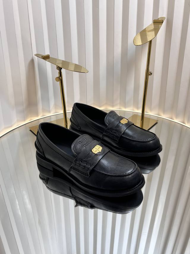 Exclusive New Product Miu Mi* 25 New Style Old Coin Loafers Miu Is Very Popular