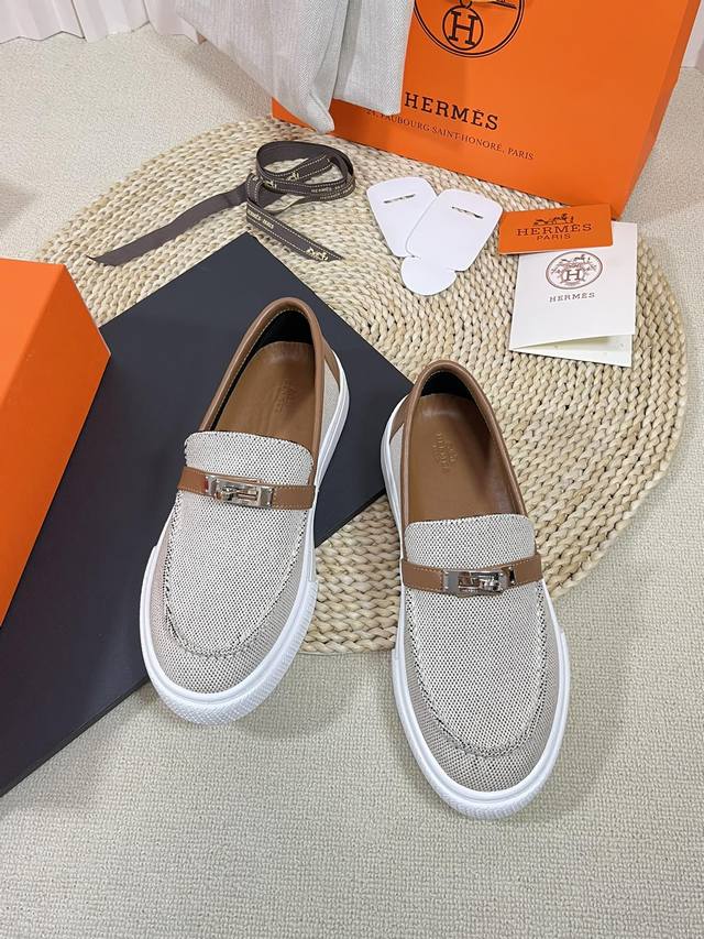 Factory Men's Size +10 Couple's Style Herm*S Kelly Buckle Casual Loafers Are Now
