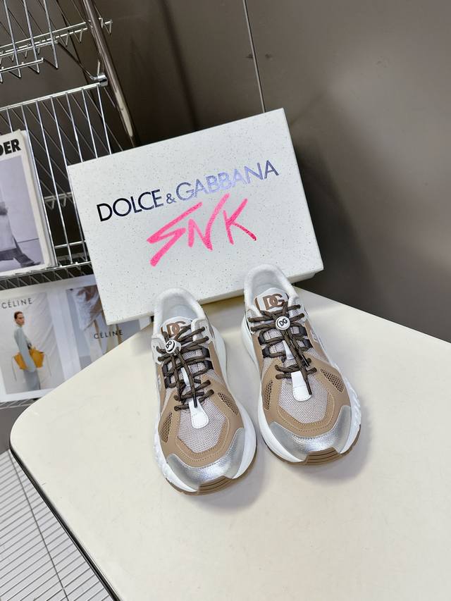 dolce&Gabbanalatest Thick-Soled Couple Casual Sports Shoes Original Purchase,