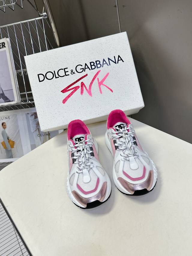 dolce&Gabbanalatest Thick-Soled Couple Casual Sports Shoes Original Purchase,