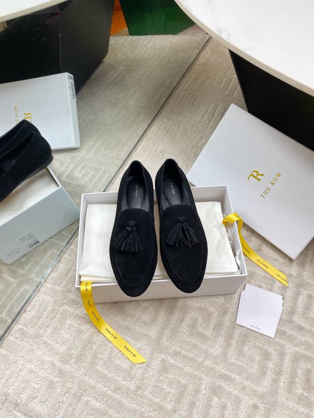 Factory The Row25S New Retro Tassel Loafers Minimalist Design Style Super Slim A