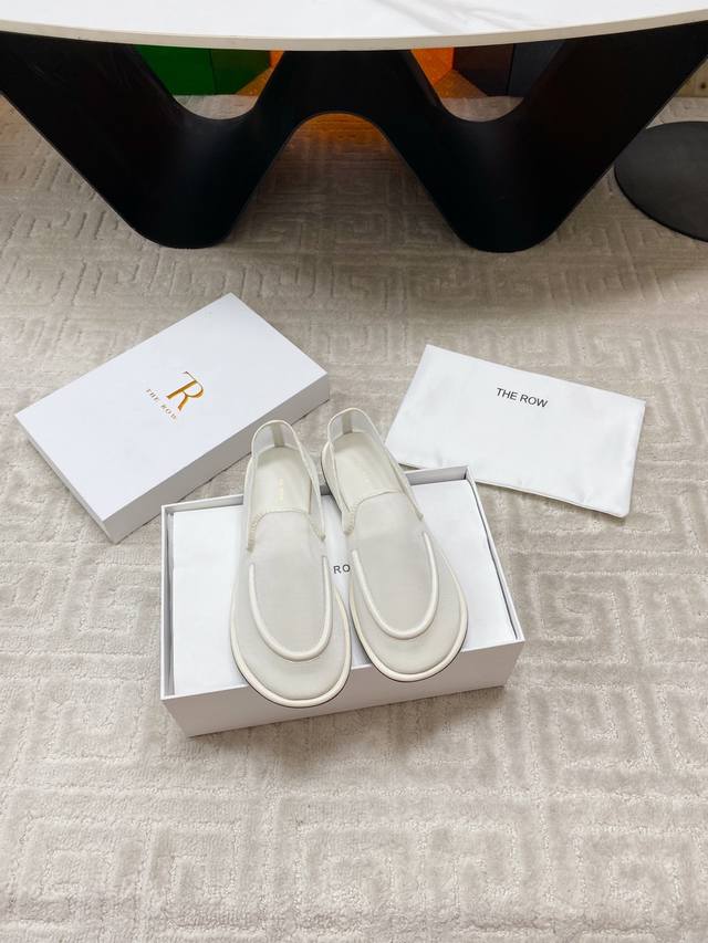 Factory The Row Mesh Simple Single Shoes With Its Own Fairy-Like Hazy Beauty, It