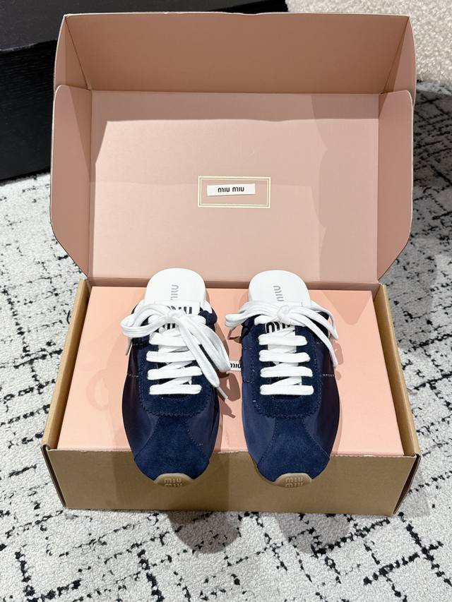 Purchasing-Level Miu Miu 25Ss Early Spring New Dexun Closed-Toe Slippers Officia