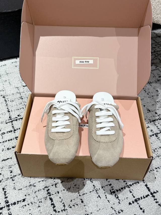 Purchasing-Level Miu Miu 25Ss Early Spring New Dexun Closed-Toe Slippers Officia