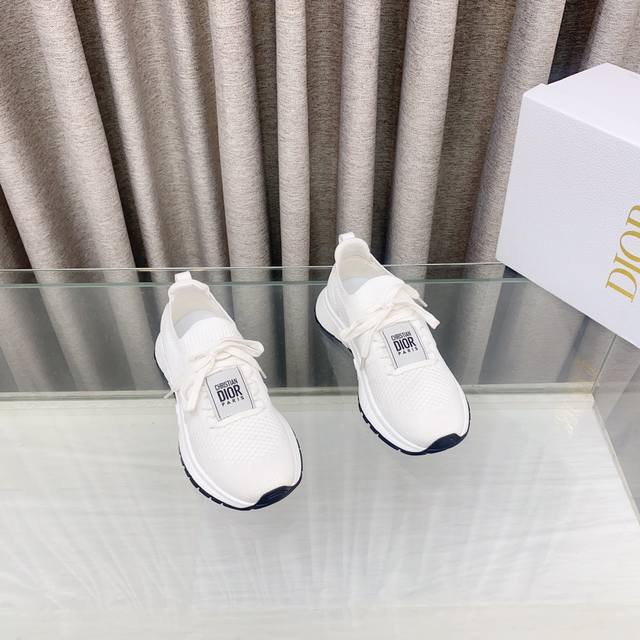25Ss New Spring And Summer Dior Run'n'dior Sneakers, Mesh Fabric Casual Shoes