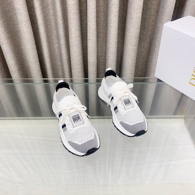 25Ss New Spring And Summer Dior Run'n'dior Sneakers, Mesh Fabric Casual Shoes