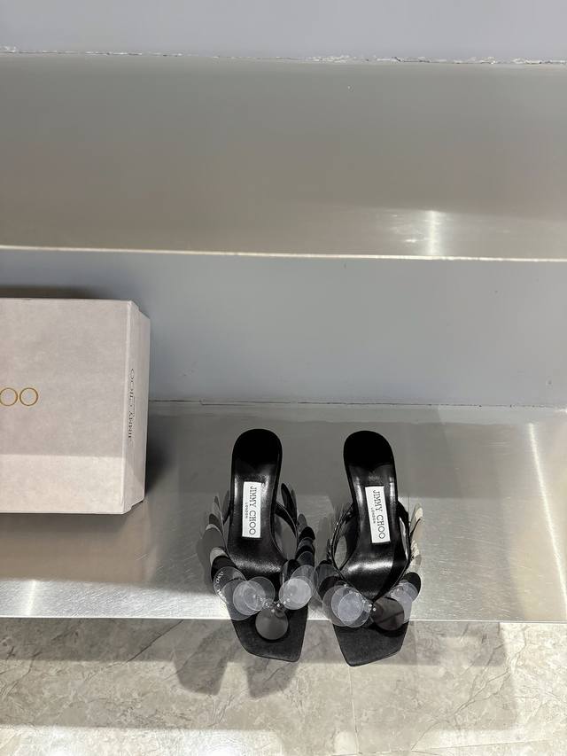 jimmy Cho*Jimmy Choo 25 Spring And Summer New Flower Slippers Original Custom