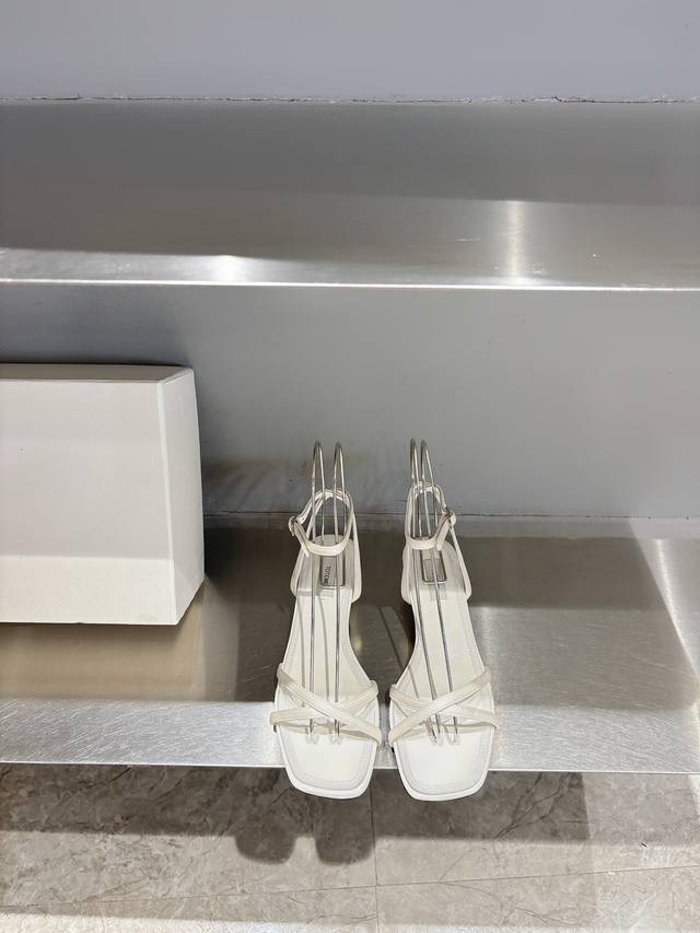 toteme 25 Spring And Summer New Simple Thin-Strap Sandals Simple Cool Style I