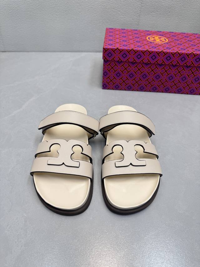 Top Version Dongguan Goods Pure Original Tory Burch Tb Second Uncle Slippers The