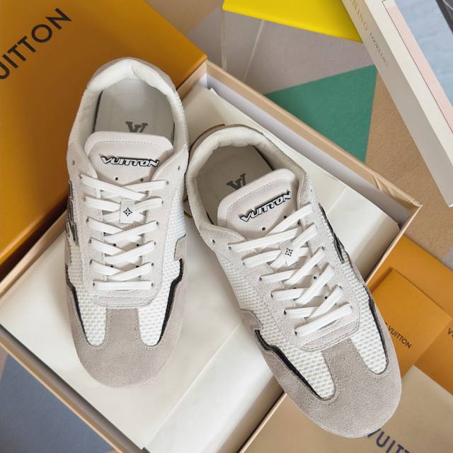 Top Version Men's Lv Louis Vuitton L's Latest Rally Series Mesh Casual Sports Sh