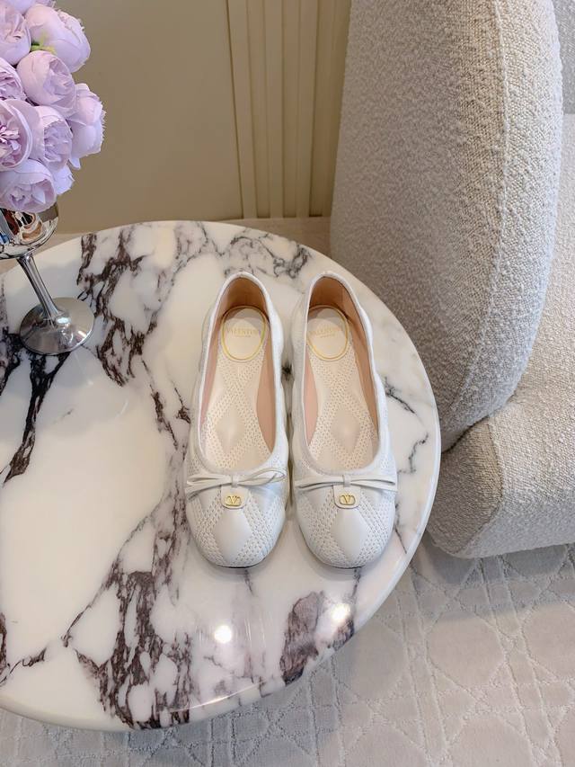 Factory Price P Valentin* New Bow Ballet Shoes Bow Elements Are Sweet And Age-Re