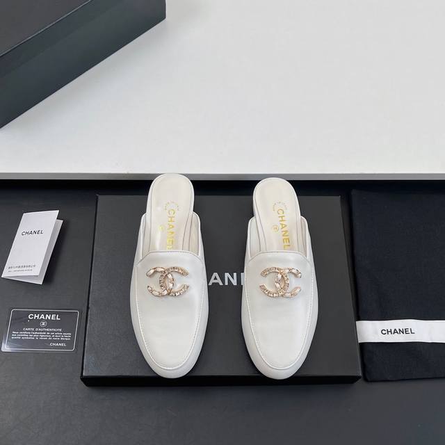 High Version Chanel Chanel Sandals Muller Half-Covered Slippers 2025 Spring And