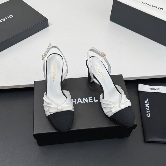 Welfare Price High Quality Chanel Xiaoxiang 25C Thick Heel High-Heeled Sandals B