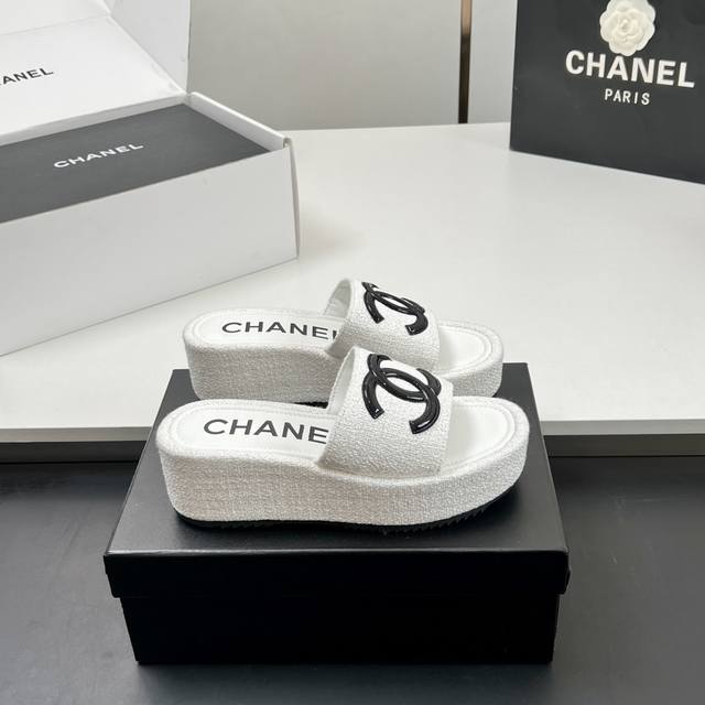 Factory P Price The Real Shot Is So Beautiful Chanel's New Tweed Thick-Soled Sli