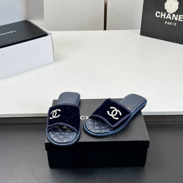 Factory Price High Version Velcro Diamond Buckle Sandals Chanel Chanel Slippers