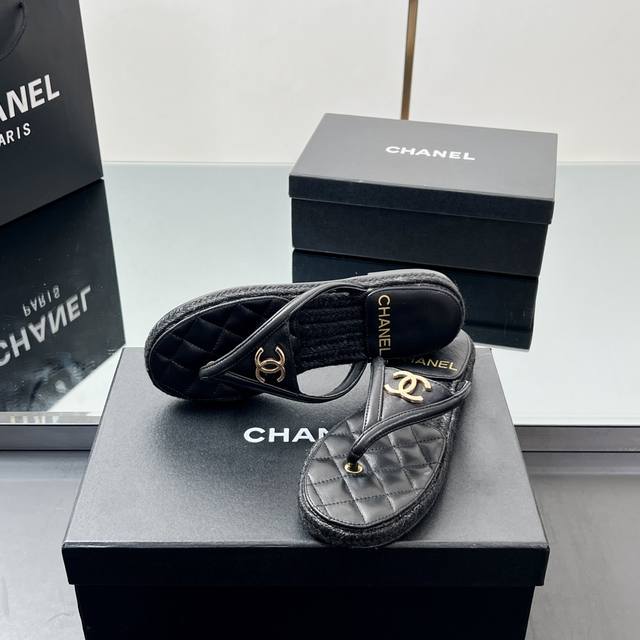 High Version Chanel25M Mier Slippers Chanel Purchased Coco Beach Hot-Selling Mod