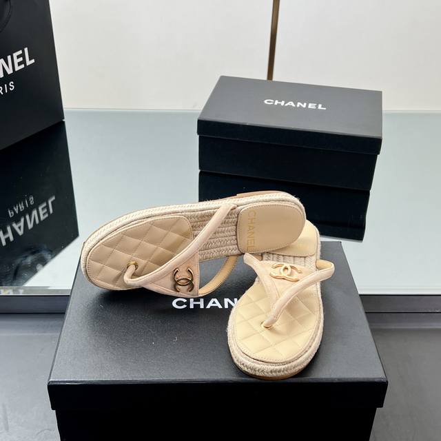 High Version Chanel25M Mier Slippers Purchased By Chanel Coco Beach Hot-Selling