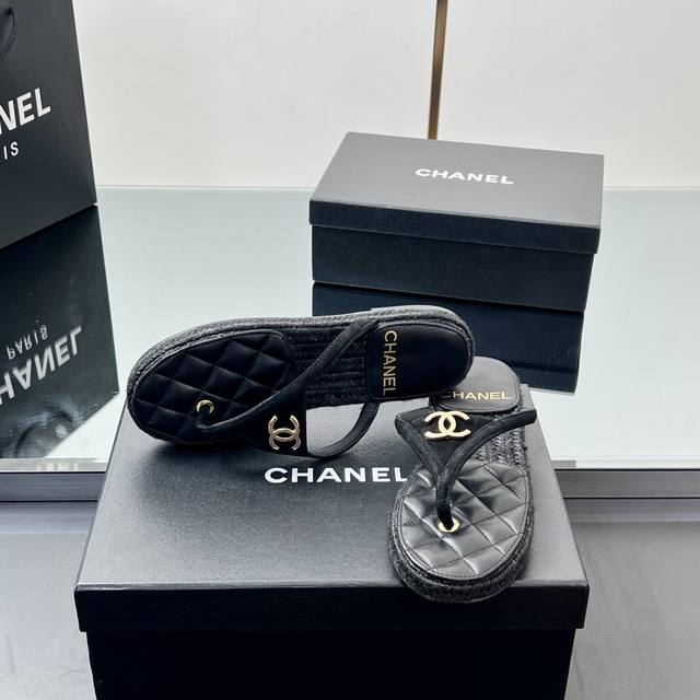 High Version Chanel25M Mier Slippers Chanel Purchased Coco Beach Hot-Selling Mod
