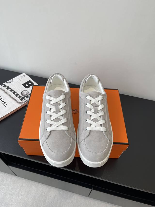 Purchasing-Level Men's Herm S Hermes 25Ss Early Spring New Kiddy Rabbit Lace-Up