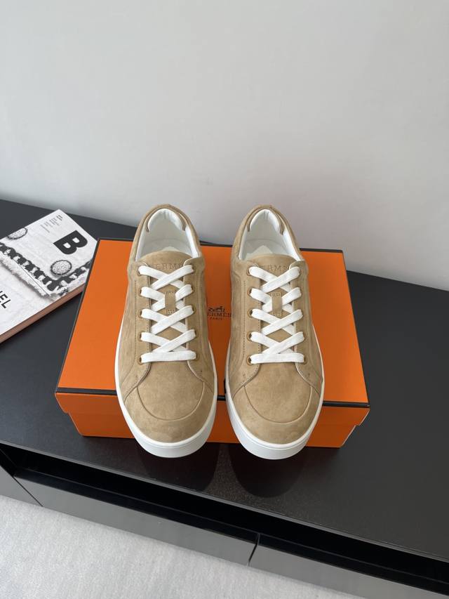 Purchasing-Level Men's Herm S Hermes 25Ss Early Spring New Kiddy Rabbit Lace-Up