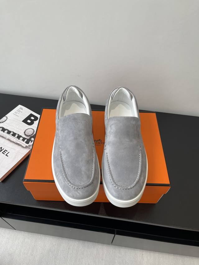 Purchasing-Level Men's Herm S Hermes 25Ss Early Spring New Kiddy Rabbit Slip-On
