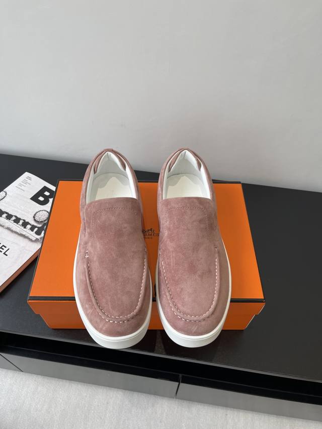 Purchasing-Level Men's Herm S Hermes 25Ss Early Spring New Kiddy Rabbit Slip-On