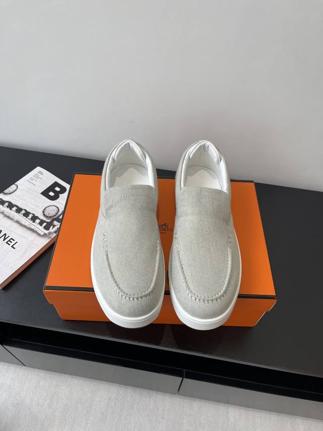 Purchasing-Level Men's Herm S Hermes 25Ss Early Spring New Kiddy Rabbit Slip-On